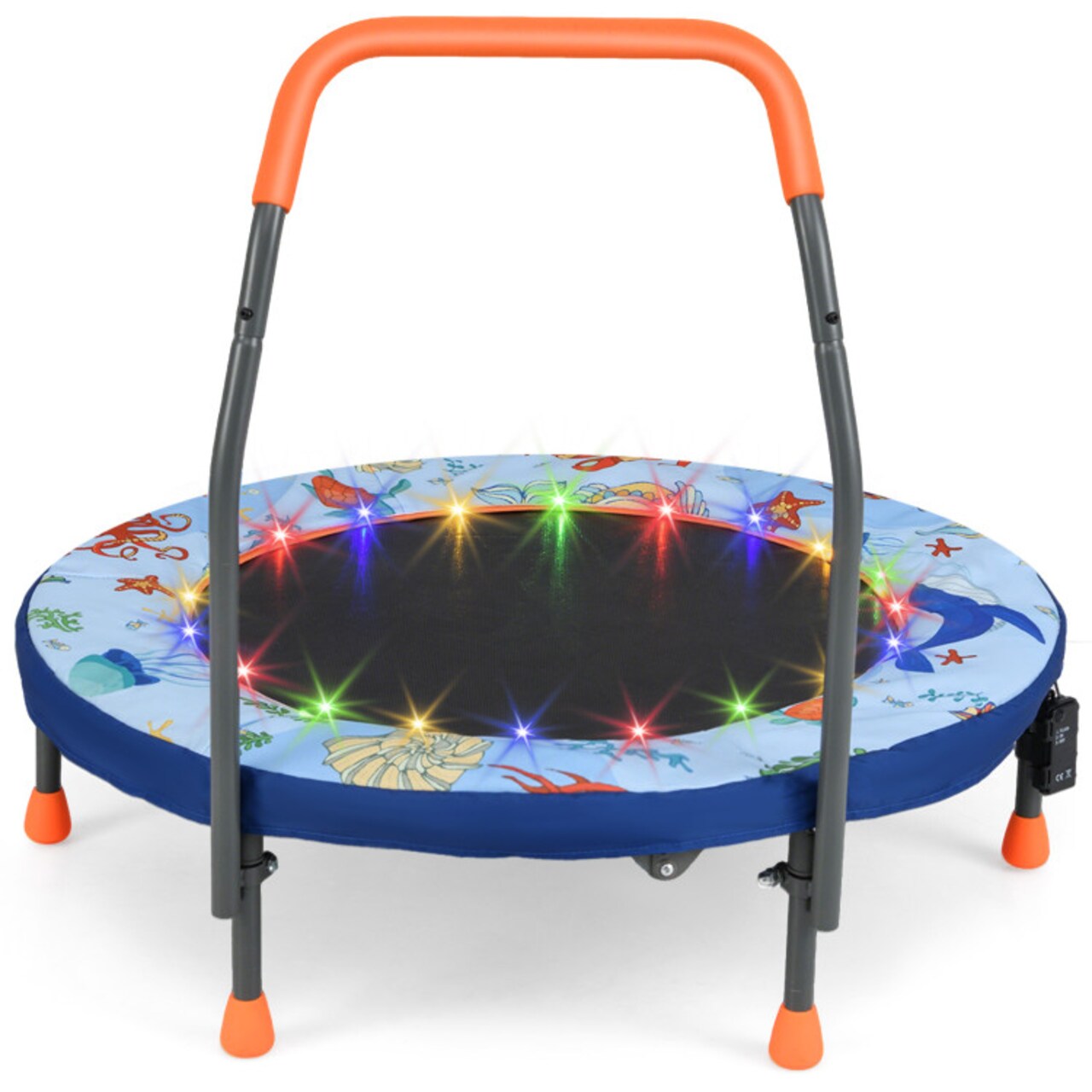 Small Rebounder Trampoline for Children – Foldable & Light-Up Design